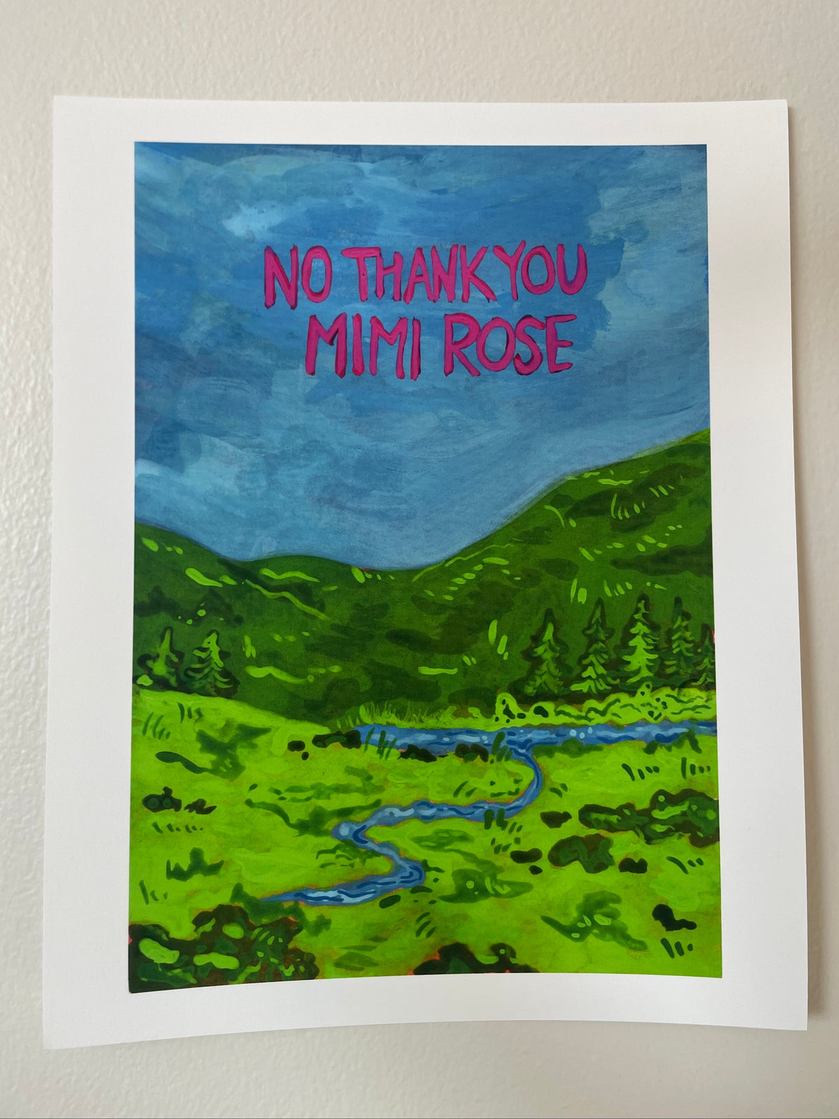 No Thank You Mimi Rose 8x10
