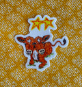 Two-Headed Calf Die Cut Sticker