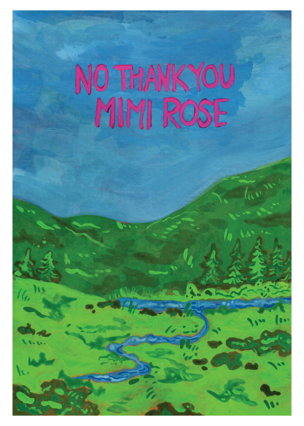 No Thank You Mimi Rose 8x10