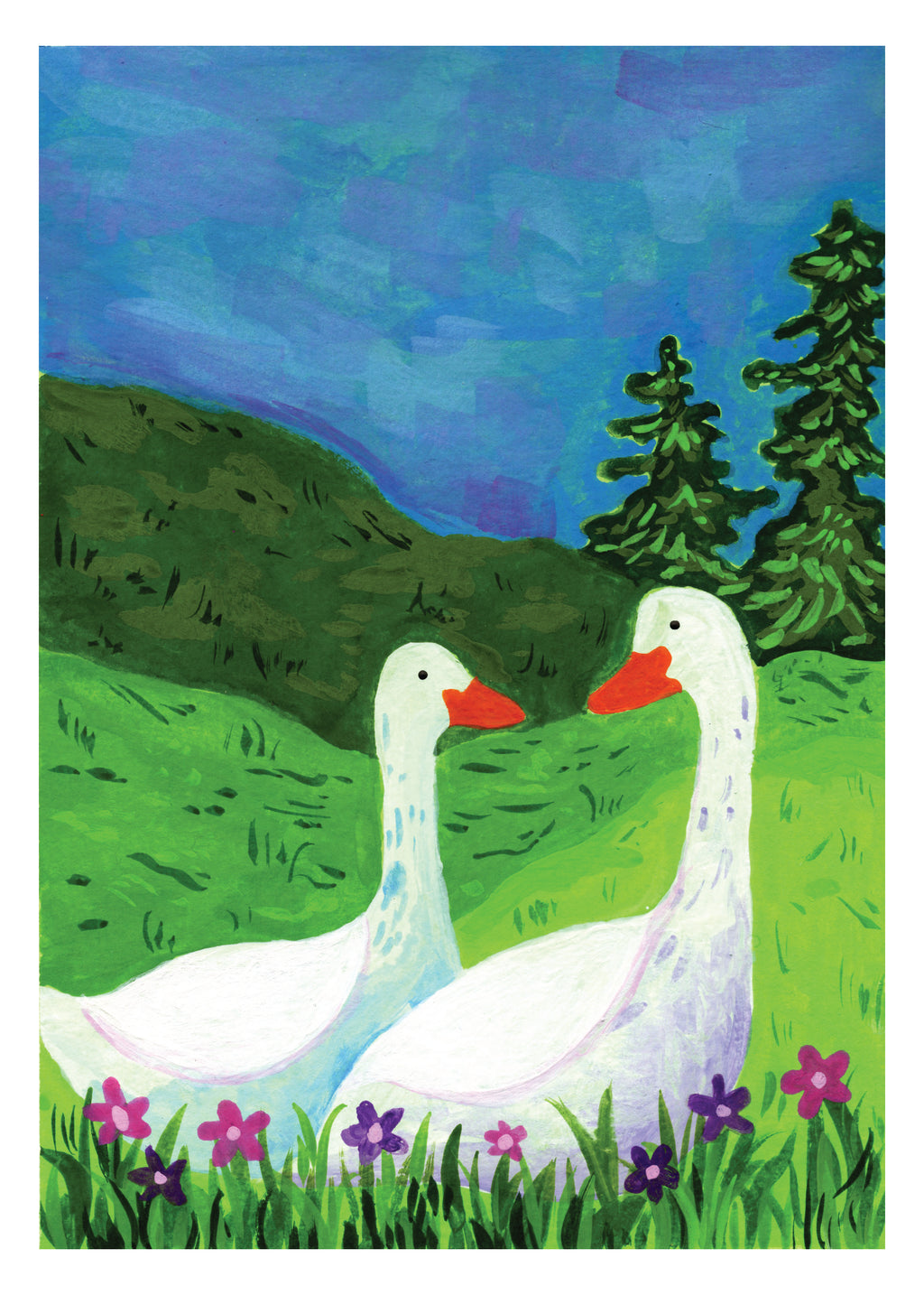 Silly Geese 5x7